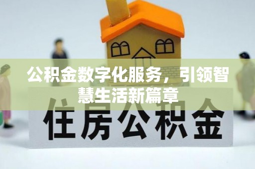 丽江公积金数字化服务，引领智慧生活新篇章