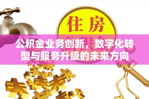丽江公积金业务创新，数字化转型与服务升级的未来方向