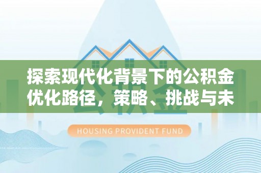 丽江探索现代化背景下的公积金优化路径，策略、挑战与未来展望