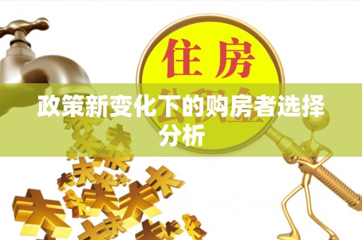 丽江政策新变化下的购房者选择分析