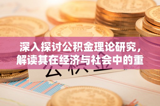丽江深入探讨公积金理论研究，解读其在经济与社会中的重要角色