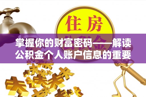 丽江掌握你的财富密码——解读公积金个人账户信息的重要性