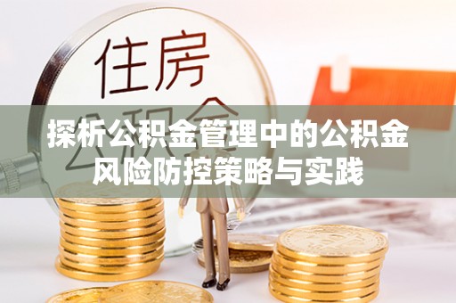 丽江探析公积金管理中的公积金风险防控策略与实践