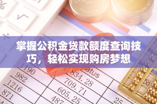 丽江掌握公积金贷款额度查询技巧，轻松实现购房梦想
