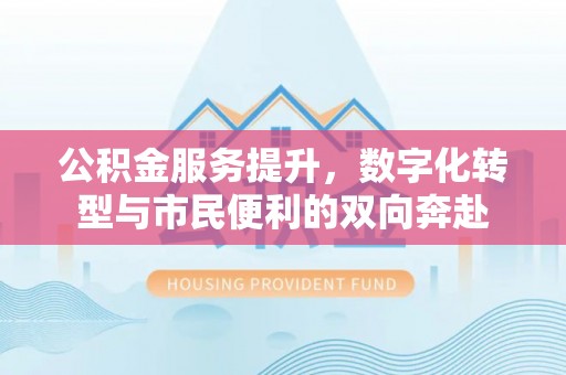 丽江公积金服务提升，数字化转型与市民便利的双向奔赴
